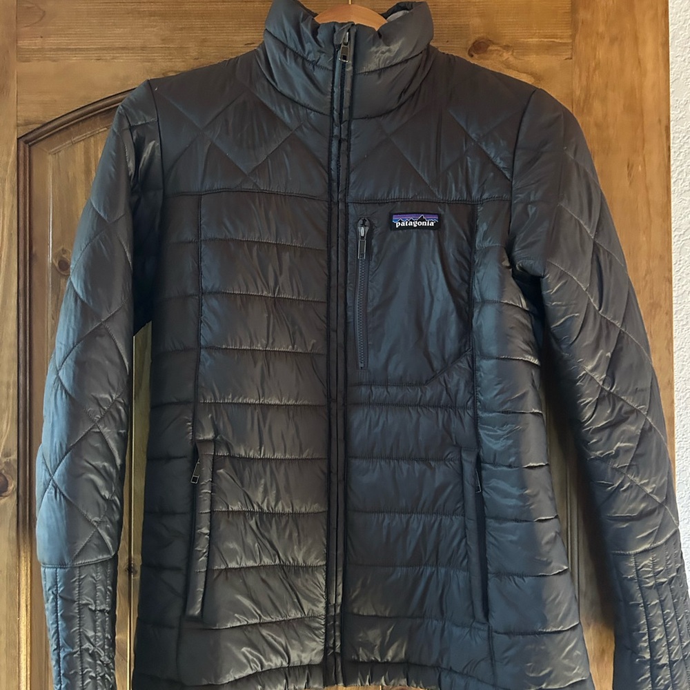 Patagonia Grey Down Quilted Jacket